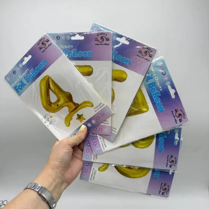 Кулька фольгована цифра "7" підлогова 80 см
