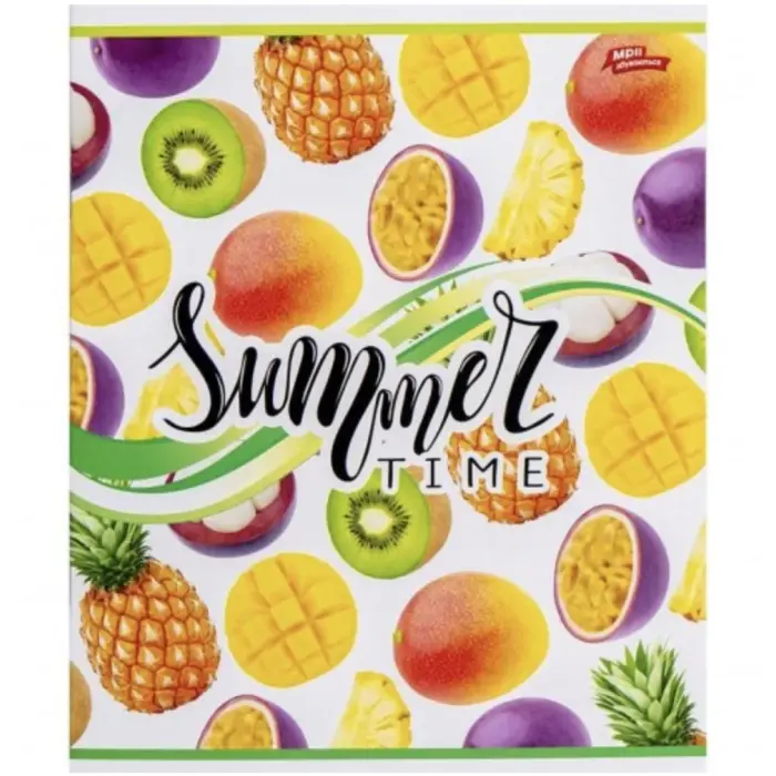 Тетрадь 12 листков линия "Summer time", 20 экземпляров