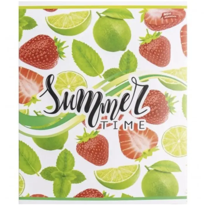 Тетрадь 12 листков линия "Summer time", 20 экземпляров