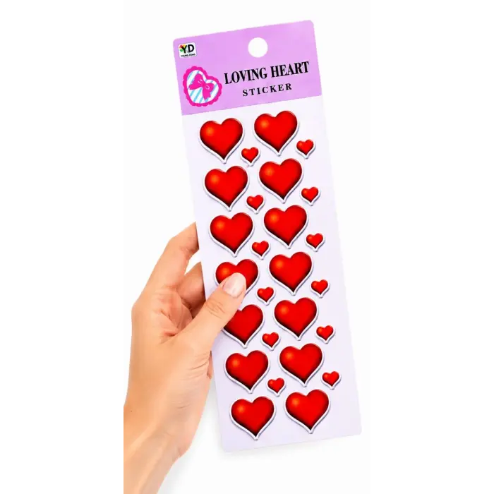Наклейки дизайн "Loving heart" (набор 6 шт)