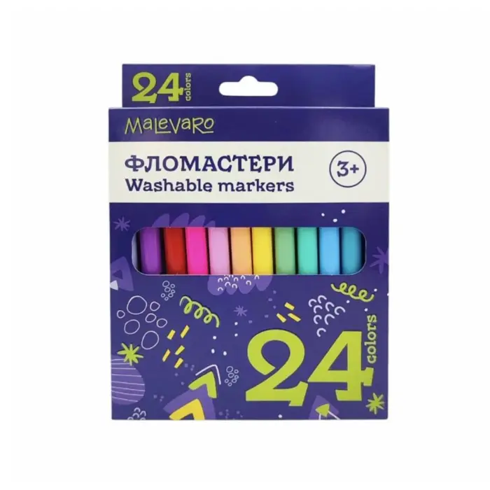 Набор фломастеров 24 цветов в коробке