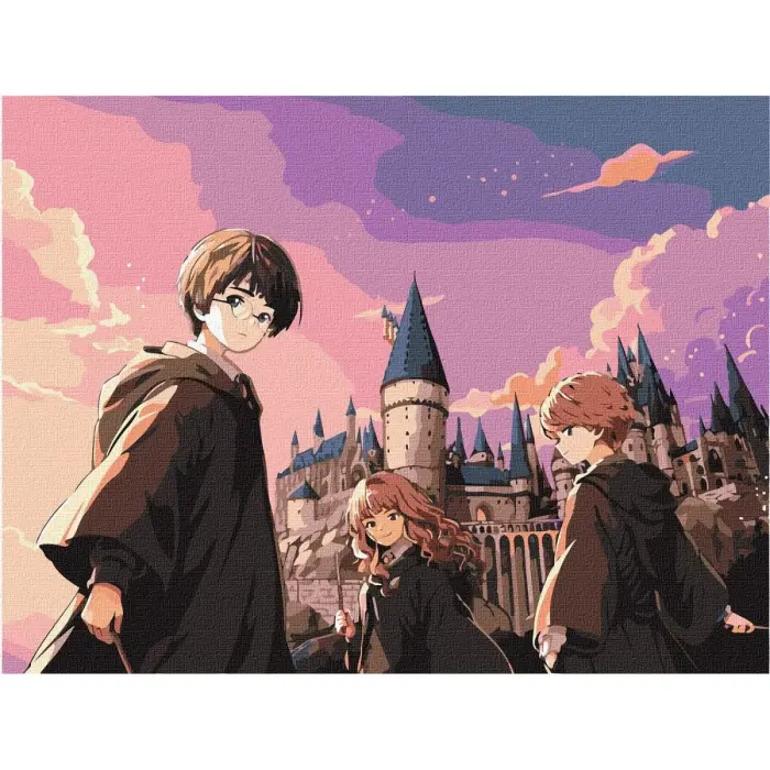 Картина по номерах WB "Harry Potter: Магічне тріо" 30х40 см