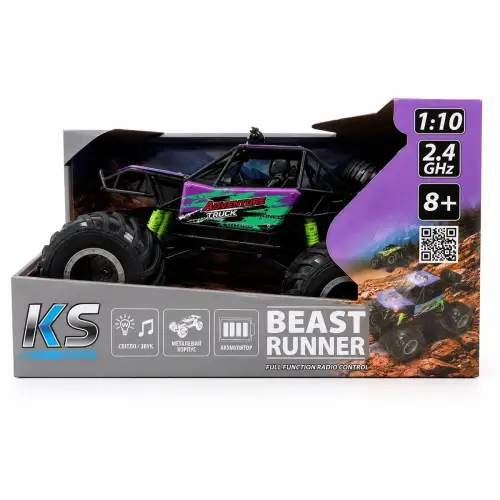 Автомобіль KS Drive на р/к - Beast Runner (2.4 GHz, акум. 7.4 V, бузковий)