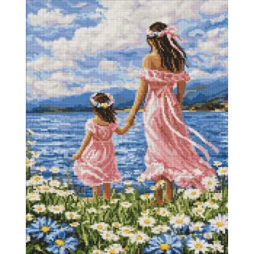 Алмазна мозаїка - Мати і дочка ©art_selena_ua