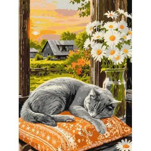 Картина за номерами - Котячий сон ©art_selena_ua