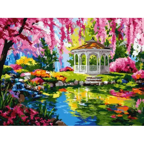 Картина за номерами - Кольорова альтанка ©art_selena_ua