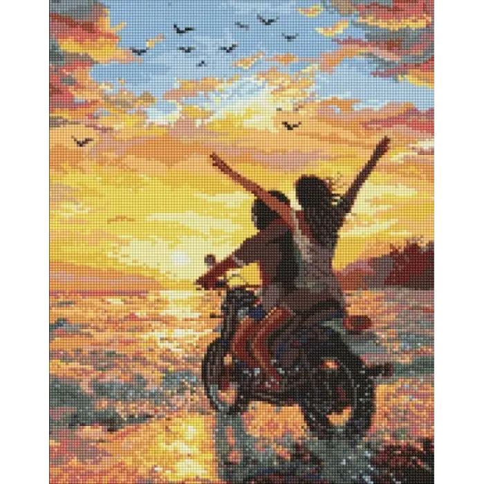 Алмазна мозаїка - Морська поїздка на двох ©art_selena_ua
