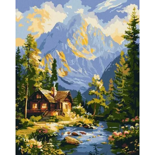 Картина за номерами - Затишок серед вершин ©art_selena_ua