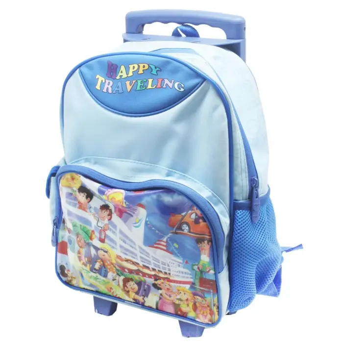 Уценка. Дитячий рюкзак "Happy Travelin", блакитний - Брудний