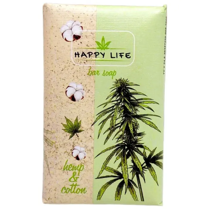 Happy Life мило 180гр Конопля і бавовна