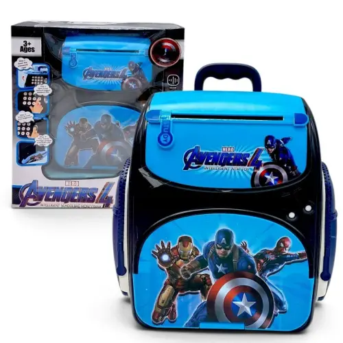 Сейф “Рюкзак” Avengers с подсветкой, имитация сканирования отпечатка