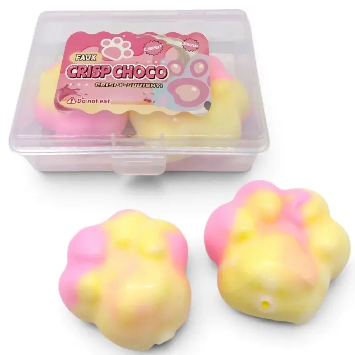 Уцінка. Іграшка-антистрес (сквіш) "Crisp Choco squishy: Лапка" Не товариний вигляд та трішини на оболонці