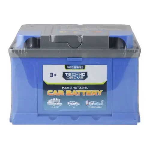 Игровой набор CAR BATTERY - АВТОСЕРВИС С МИНИМОДЕЛЬЮ СМЕНИ ЦВЕТ