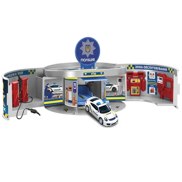 Игровой набор CAR WAX - АВТОСЕРВИС С МИНИМОДЕЛЬЮ СМЕНИ ЦВЕТ