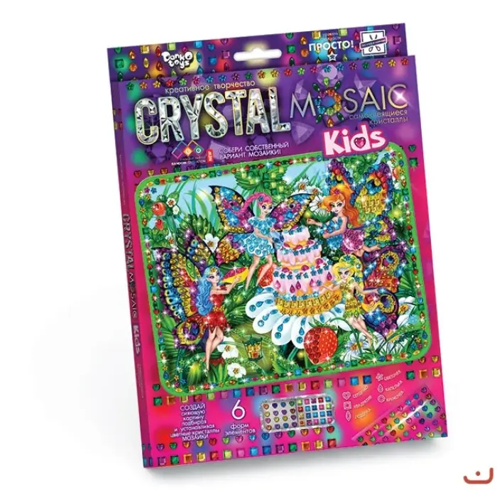 Набір для креативної творчості "CRYSTAL MOSAIC KIDS", "Феї"