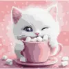 Картина за номерами "Какао для котика (картина № 3)" 30х30 см