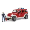 Набор игрушечный Пожарная машина JEEP Wrangler Unlimited Rubicon и фигурка пожарного