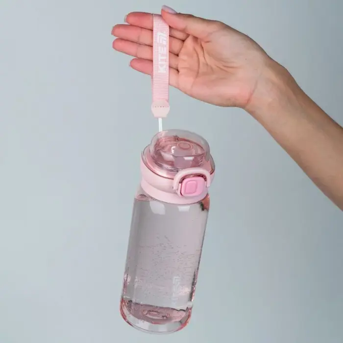 Бутылка для воды 500 мл, розовая