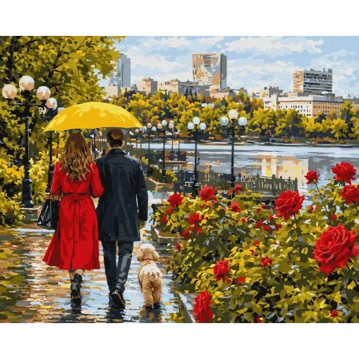 Картина за номерами - Прогулянка Донецьком ©art_selena_ua