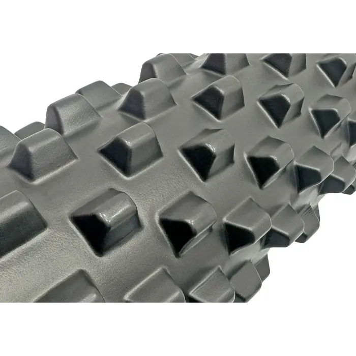 Массажный ролик EasyFit Grid Roller PRO 45 см Черный