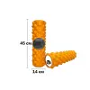 Массажный ролик EasyFit Grid Roller Extreme 45 см Оранжевый