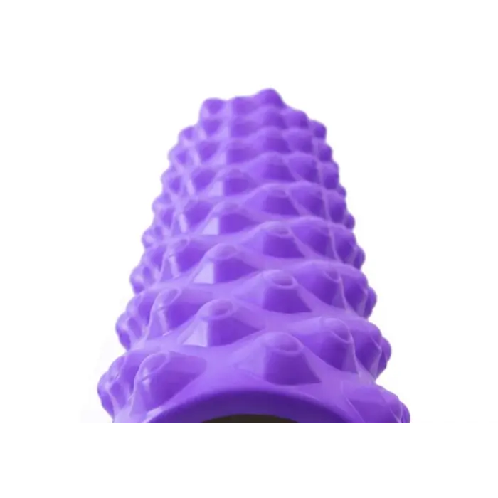 Масажний ролик EasyFit Grid Roller Extreme 45 см Фіолетовий