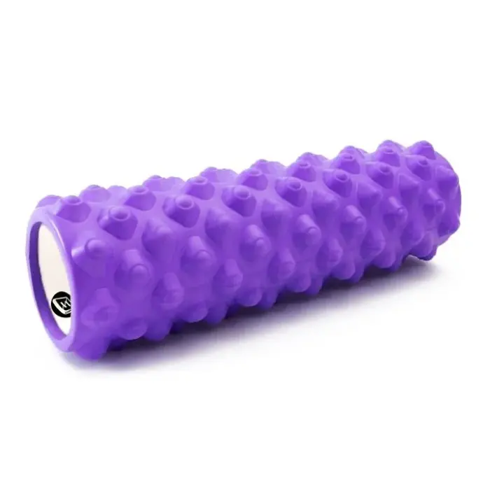 Масажний ролик EasyFit Grid Roller Extreme 45 см Фіолетовий