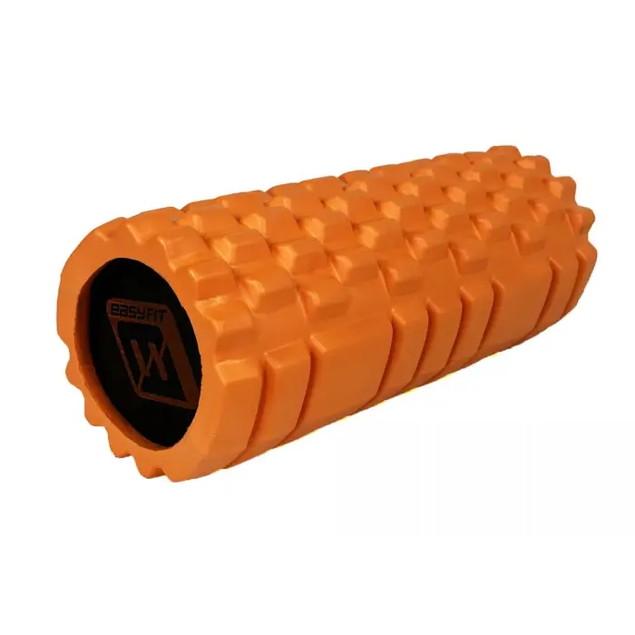 Масажний ролик EasyFit Solid Roller v.1.1s 33 см помаранчевий