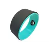 Колесо для йоги EasyFit TPE 33 см черно-мятное