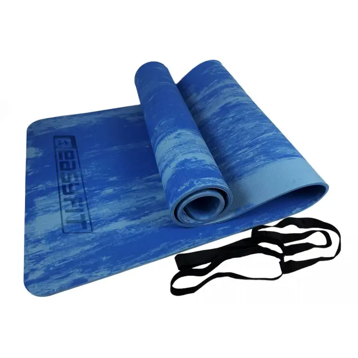 Коврик для йоги и фитнеса EasyFit s-EVA Mat 8 мм Синий