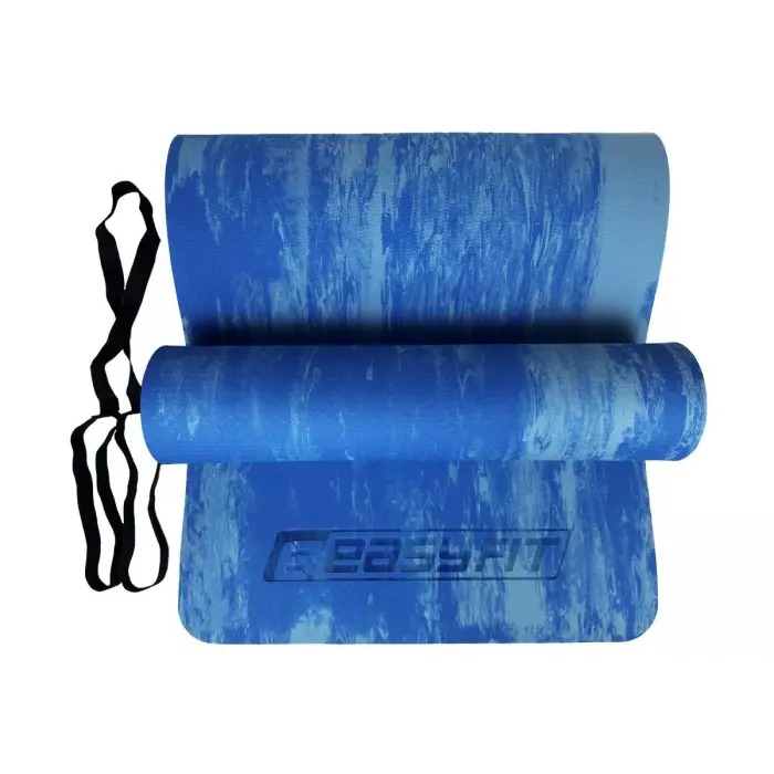 Коврик для йоги и фитнеса EasyFit s-EVA Mat 8 мм Синий