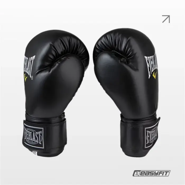 Боксерські рукавички Everlast 12 унцій (12 oz) чорні