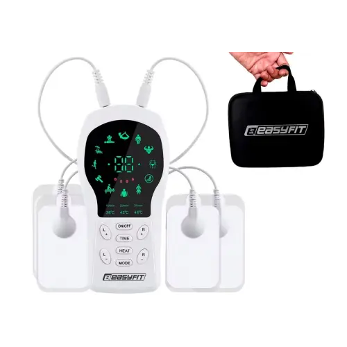Миостимулятор с подогревом EasyFit Pro ActivePulse импульсный массажер для мышц + Чехол
