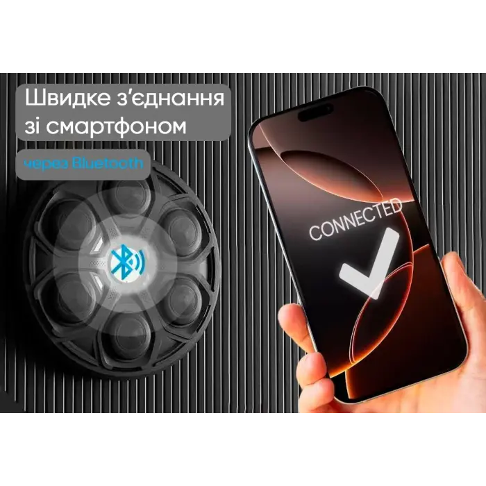 Настінний боксерський тренажер EasyFit музична електронна мішень для боксу із перчатками