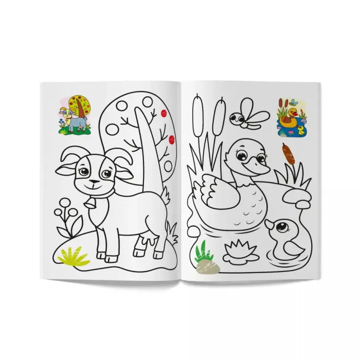Книга розмальовка "Кольорованка. Ферма"