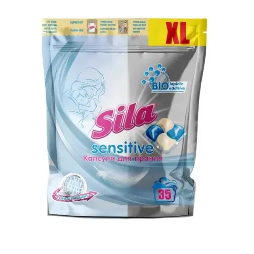 Sila средство для стирки в капсулах (35шт*21г/735г) Sensitive