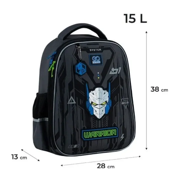 Рюкзак GoPack Education напівкаркасний 165M Warrior