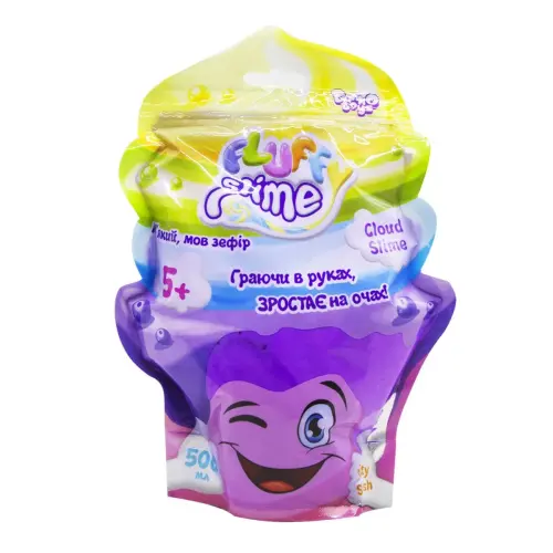 Слайм Fluffy Slime укр 500 г фіолетовий