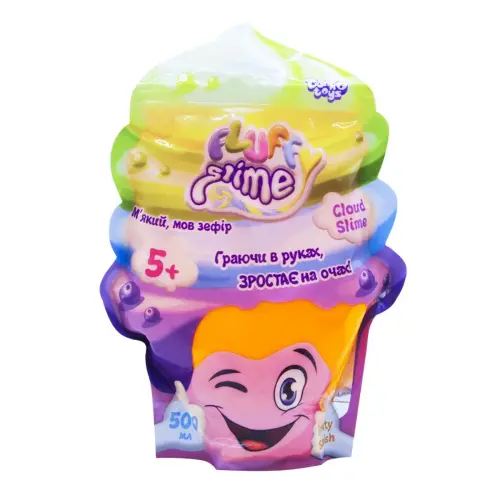 Слайм Fluffy Slime укр 500 г оранжевый