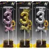 Свічка-цифра "3" з короною (мікс)