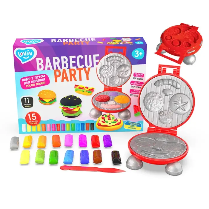 Набор теста для лепки Barbecue Party (15 цветов)