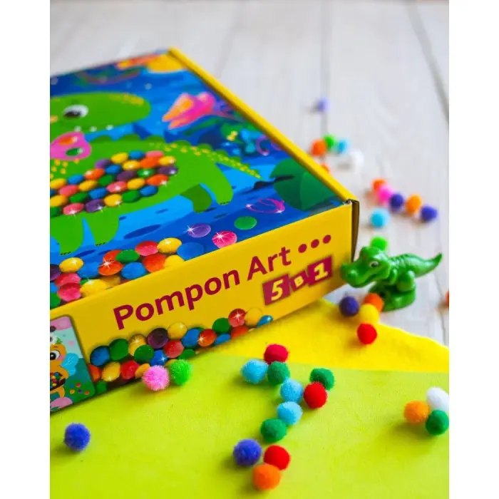 Великий набір для творчості. Pompon Art. Дракончик
