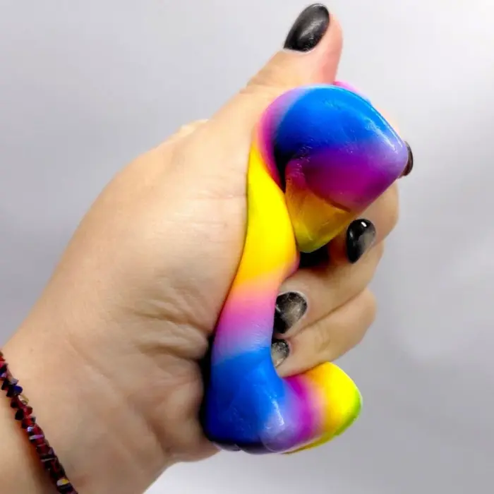Сквіш антистрес Масло 13cm Райдужне