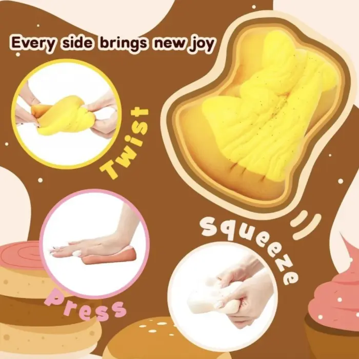 Антистрес-Сквіш «Тост» Butter Squishy в асортименті