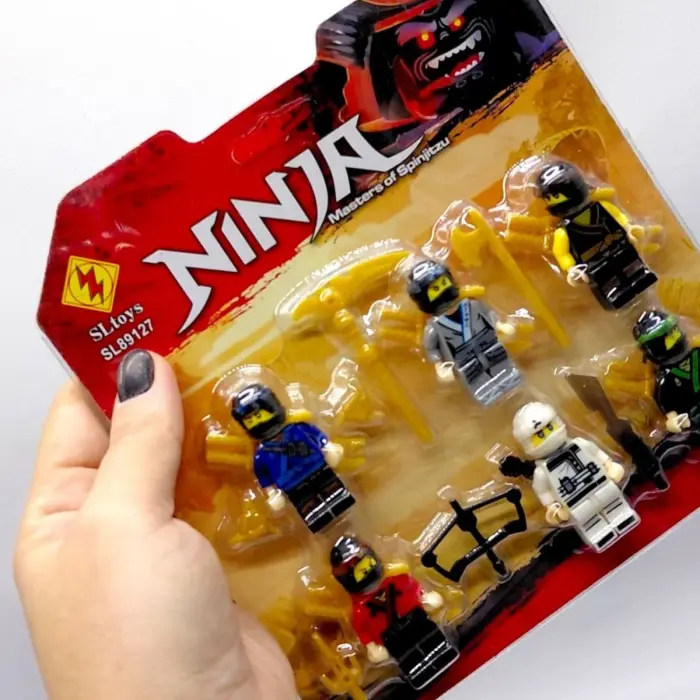 Фігурка мультгероїв "Ninja" 6 фігурок на планшетці 18*17,2см