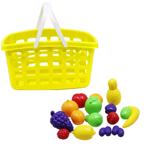 Игровой набор "Корзина с фруктами", желтая