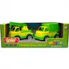 Mini Matiki коробка 2 (кран, сміттєвоз), Набір дитячий BAMSIC (ЖОВТО-ЗЕЛЕНИЙ)