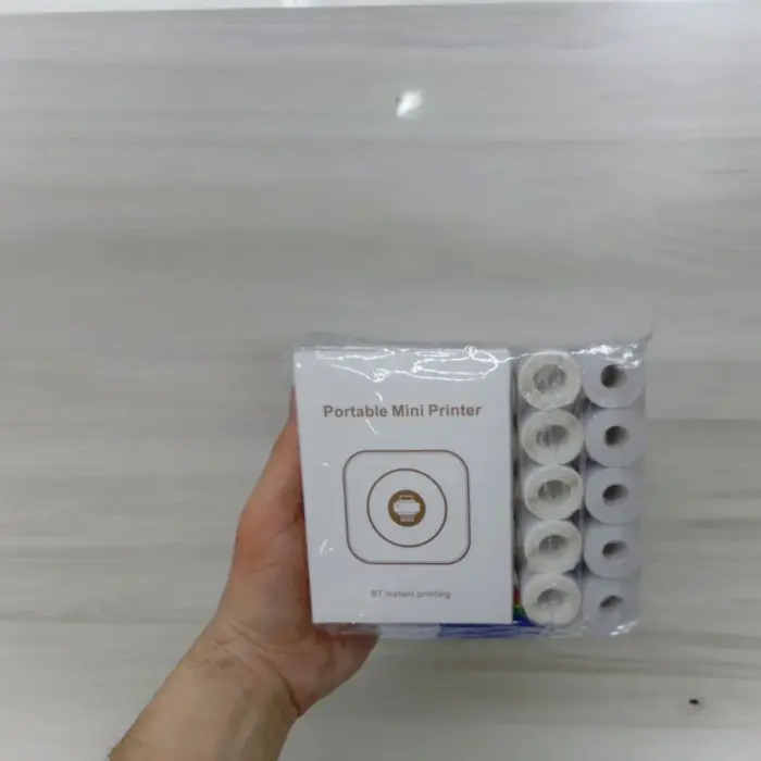 Портативный термопринтер "Mini Printer" (бумага и фломастеры в комплекте), розовый